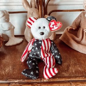 Spangle the American bear Ty beanie babies